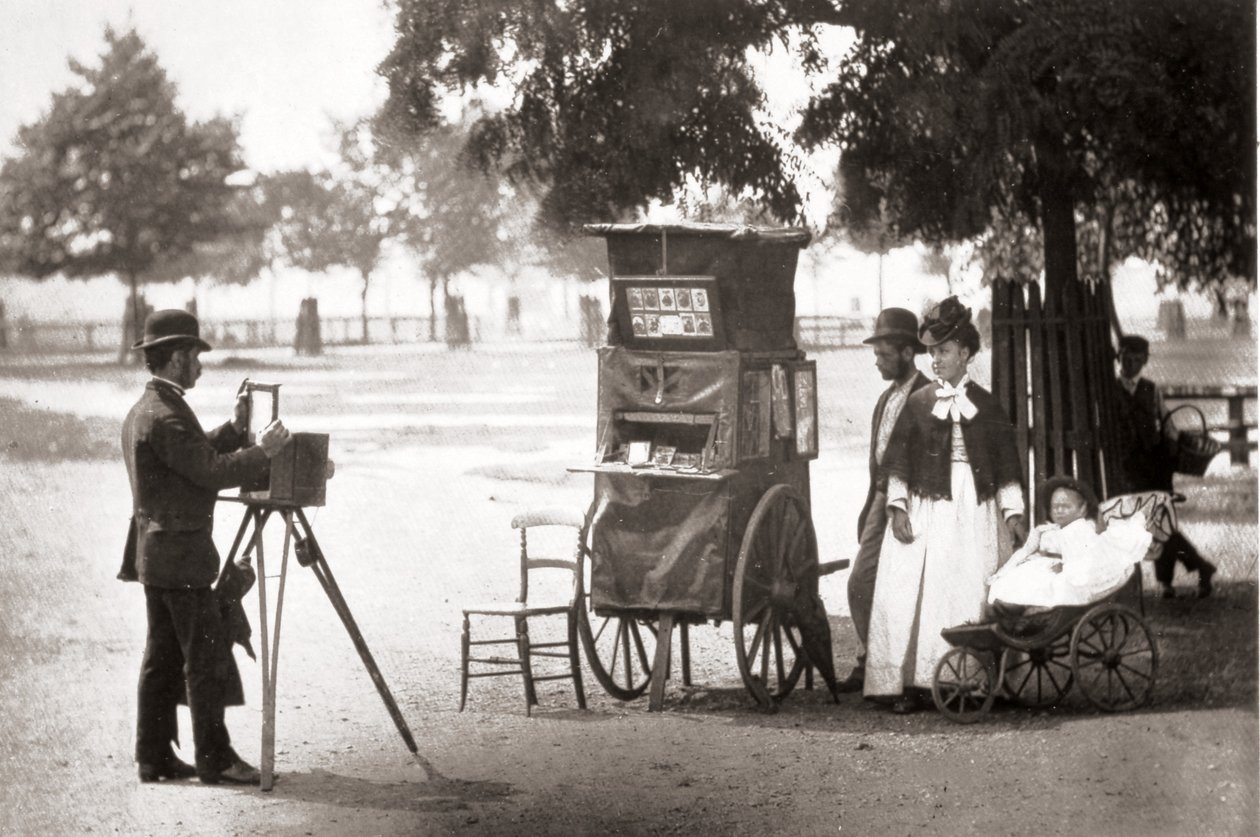 Oczekiwanie na zatrudnienie, z „Street Life in London”, J. Thomson i Adolphe Smith, 1877 autorstwa John Thomson