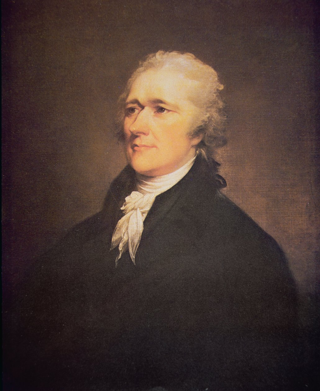 Alexander Hamilton (1755-1804) c.1806 (olej na płótnie) autorstwa John Trumbull