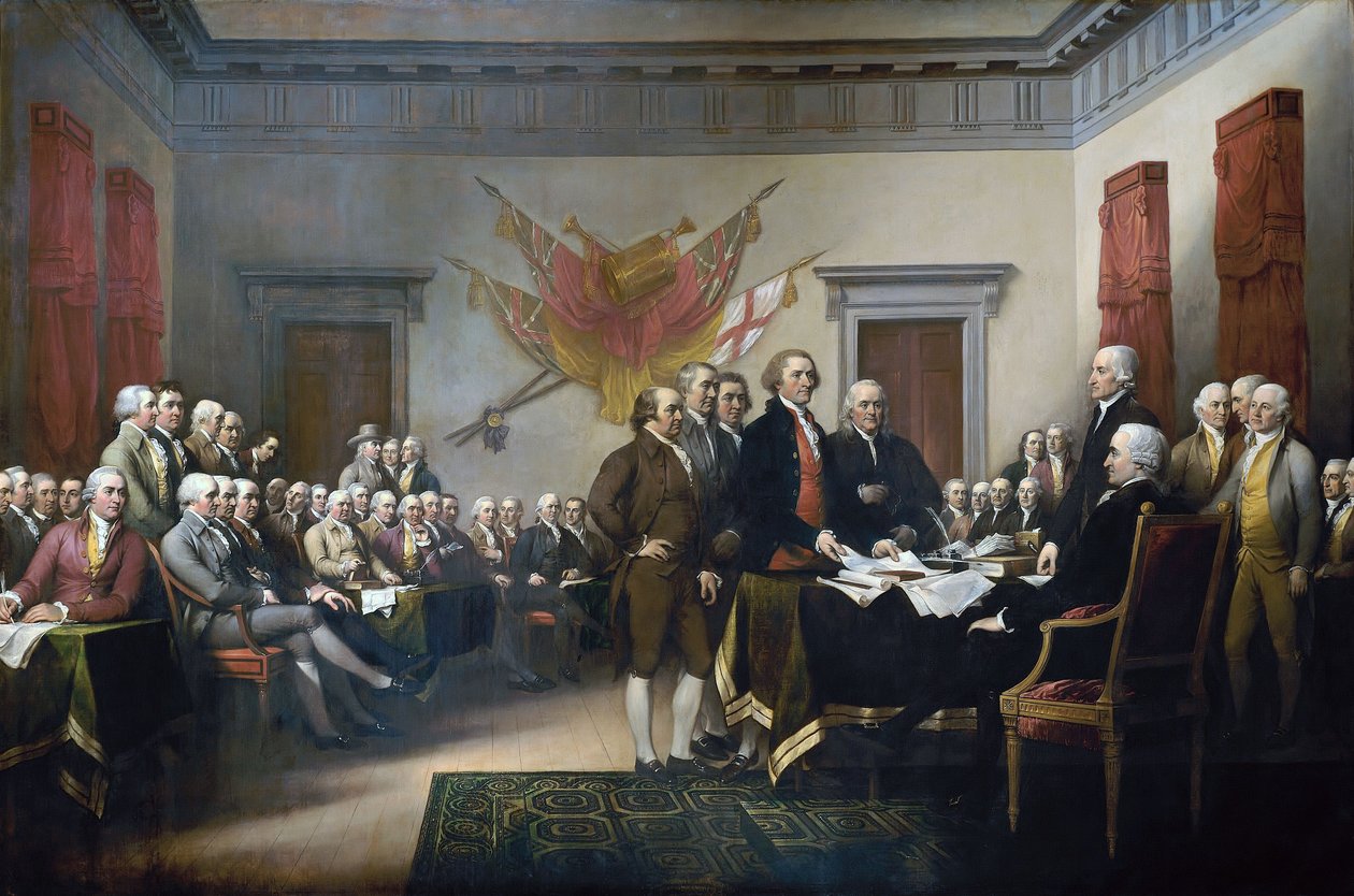 Deklaracja Niepodległości autorstwa John Trumbull