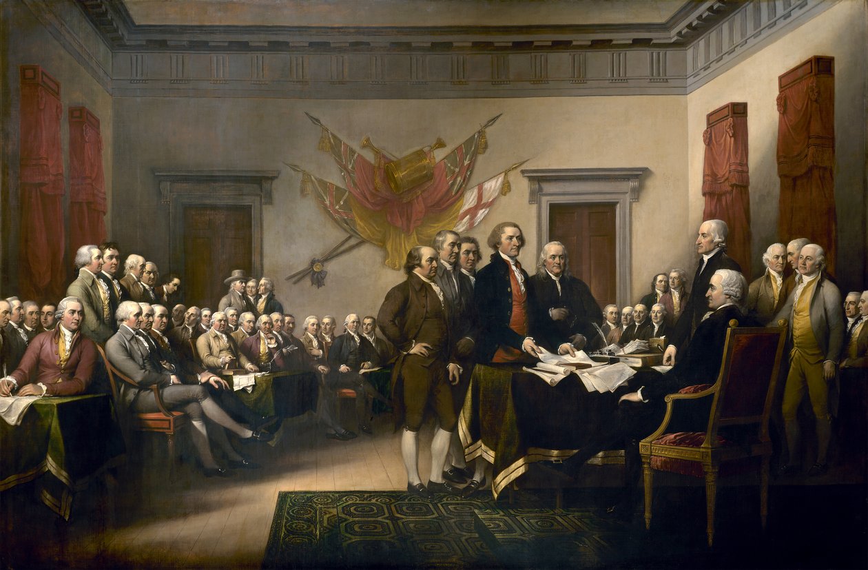 Deklaracja Niepodległości autorstwa John Trumbull