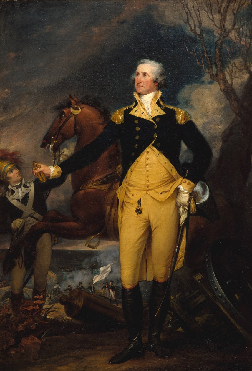 George Washington przed bitwą pod Trenton, c.1792-94 autorstwa John Trumbull