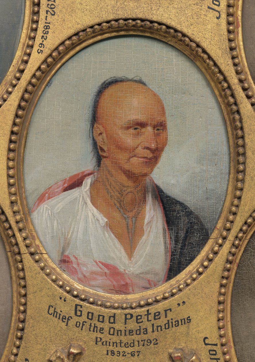 „Guter Peter“, Häuptling der Oneida-Indianer (ca. 1717-1793) autorstwa John Trumbull