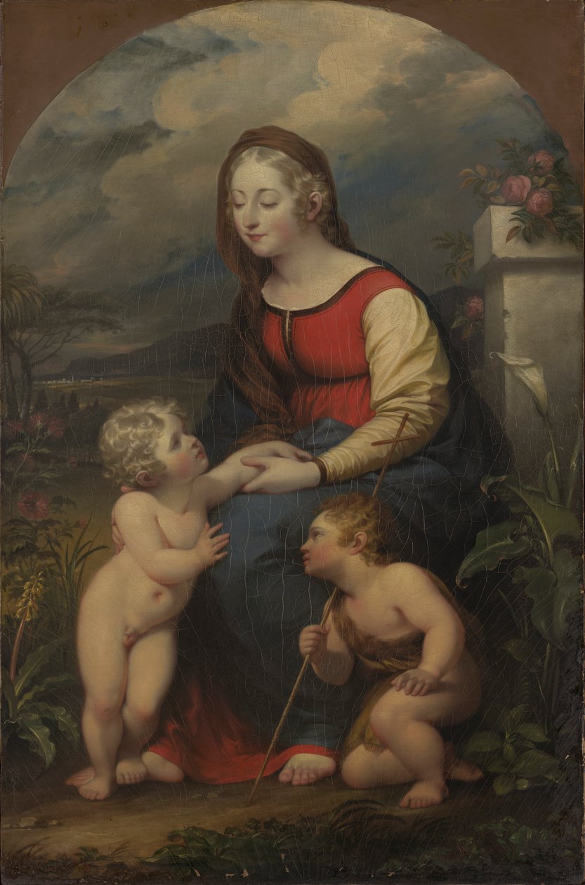 Madonna z Dzieciątkiem ze św. Janem Chrzcicielem autorstwa John Trumbull
