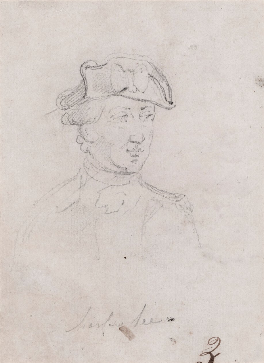 Generał dywizji Charles Lee, studium dla propozycji autorstwa John Trumbull