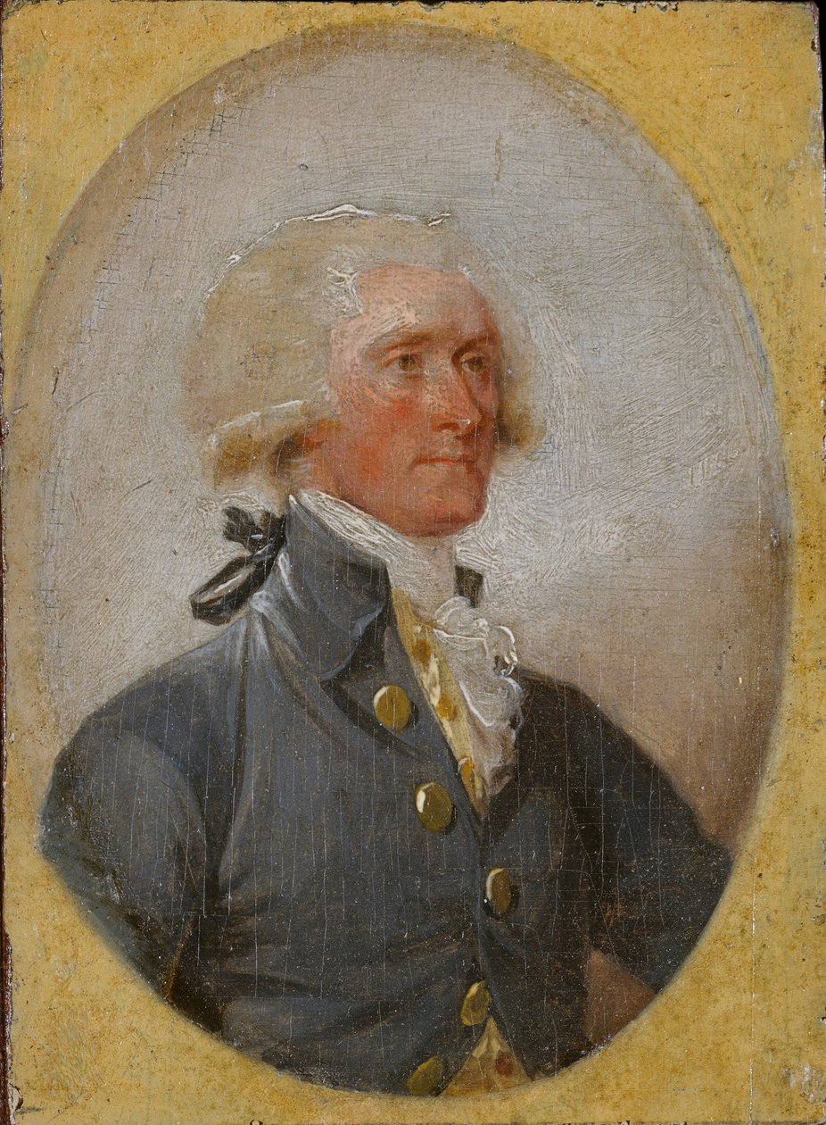 Miniaturowy portret Thomasa Jeffersona w wieku 33 lat autorstwa John Trumbull