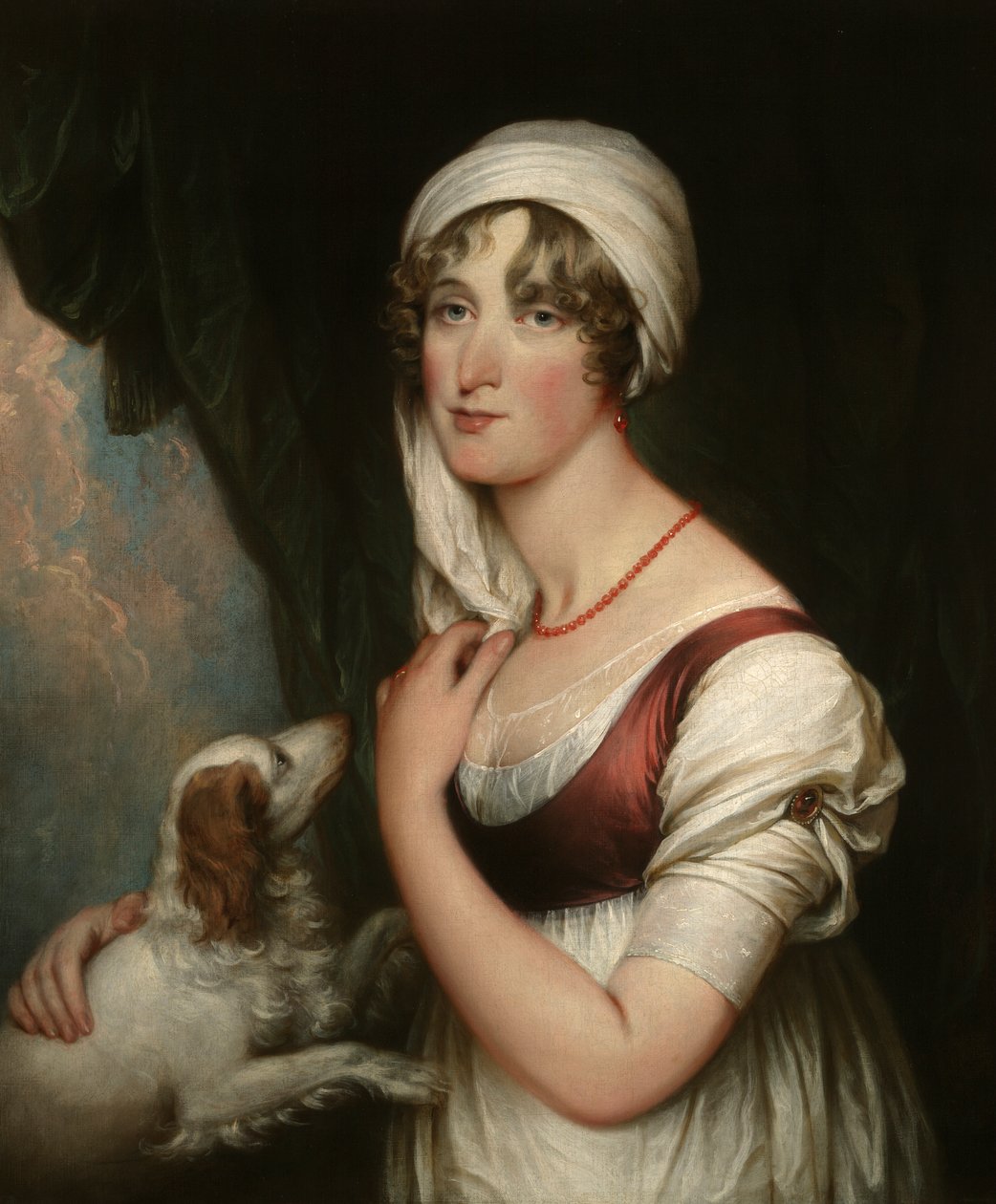 Sarah Trumbull ze spanielem autorstwa John Trumbull