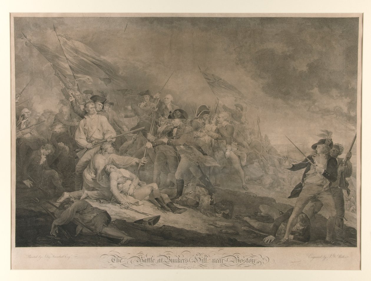 Bitwa w bunkrze autorstwa John Trumbull