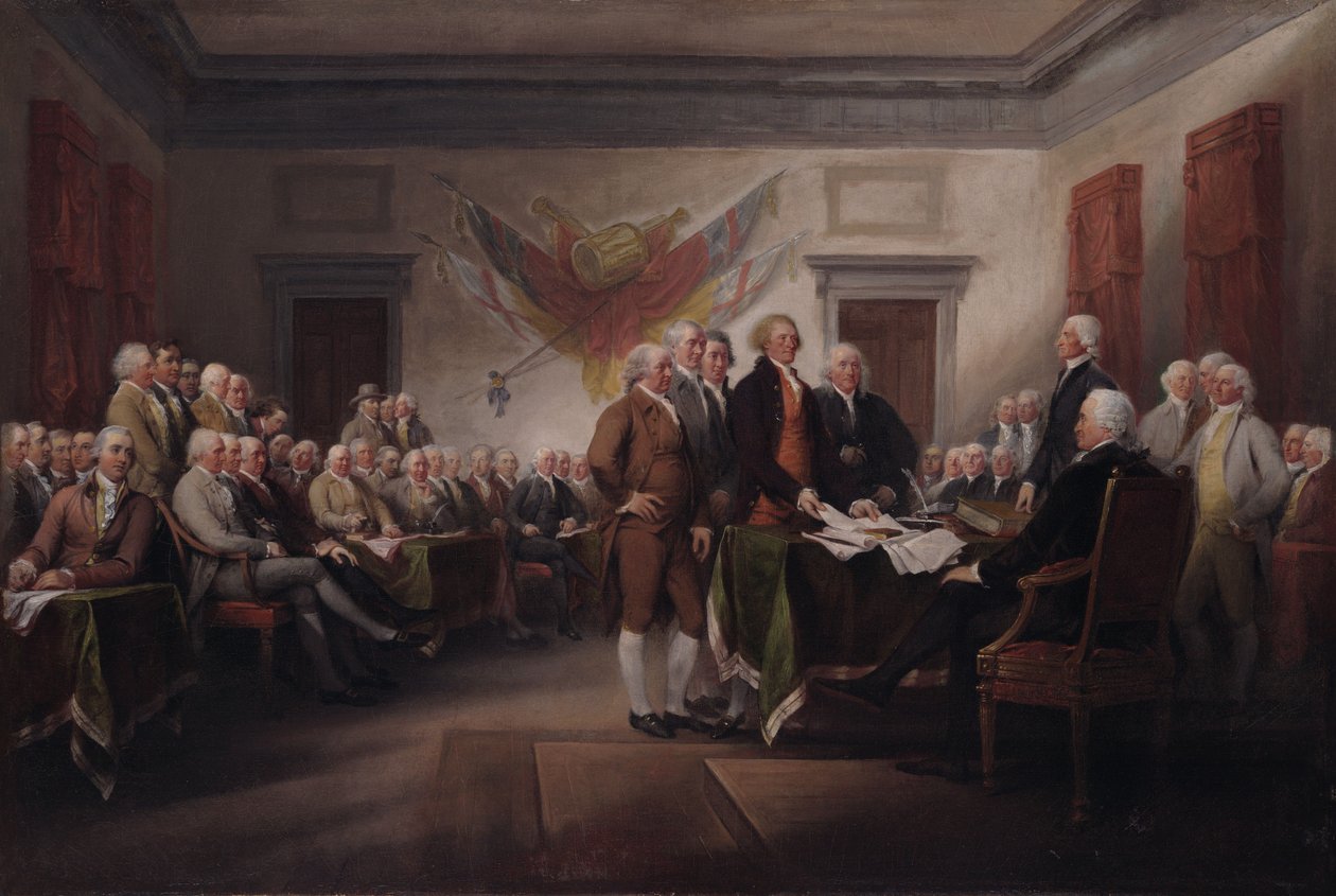 Deklaracja Niepodległości, 4 lipca 1776 r. autorstwa John Trumbull