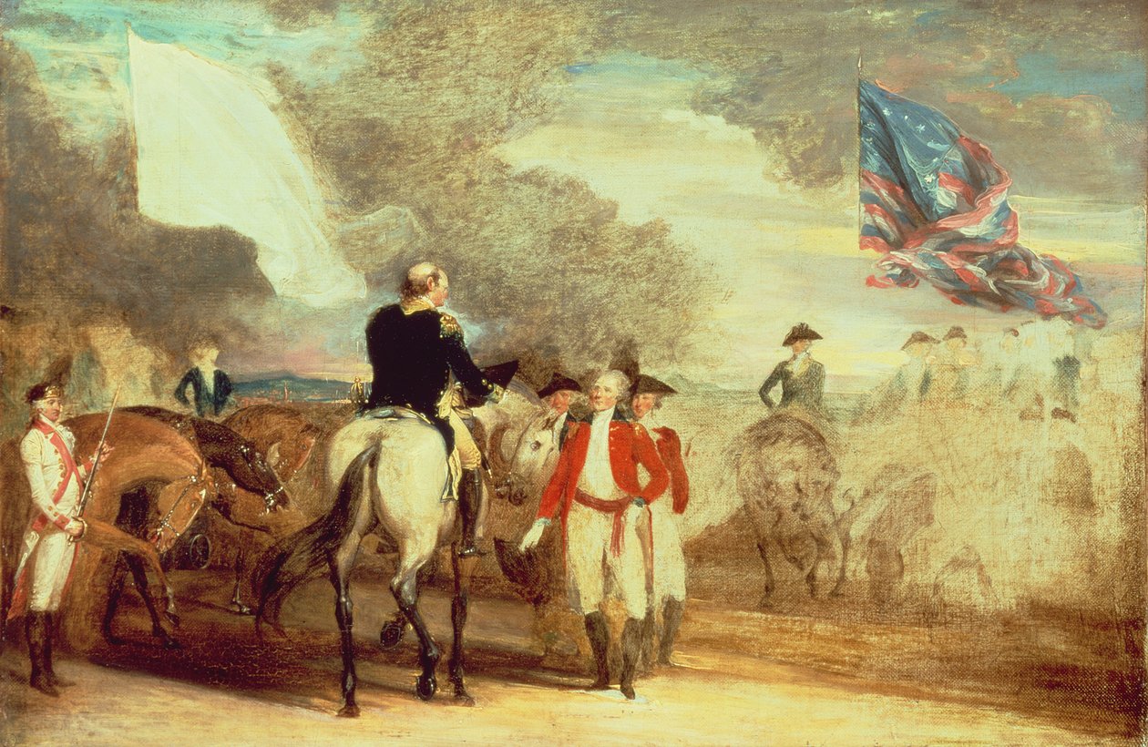 Poddanie Kornwalii w Yorktown, 1787 autorstwa John Trumbull