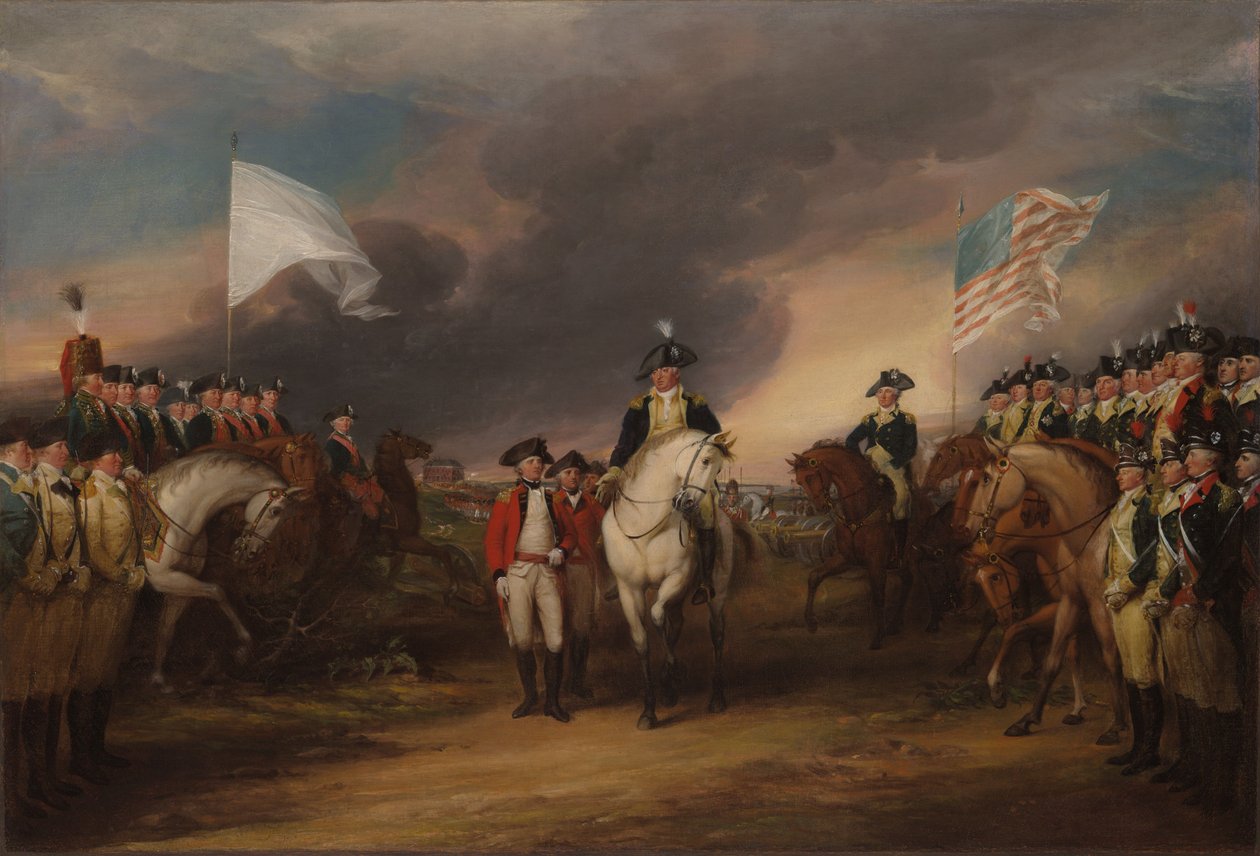 Kapitulacja lorda Cornwallisa w Yorktown, 19 października 1781 r. autorstwa John Trumbull