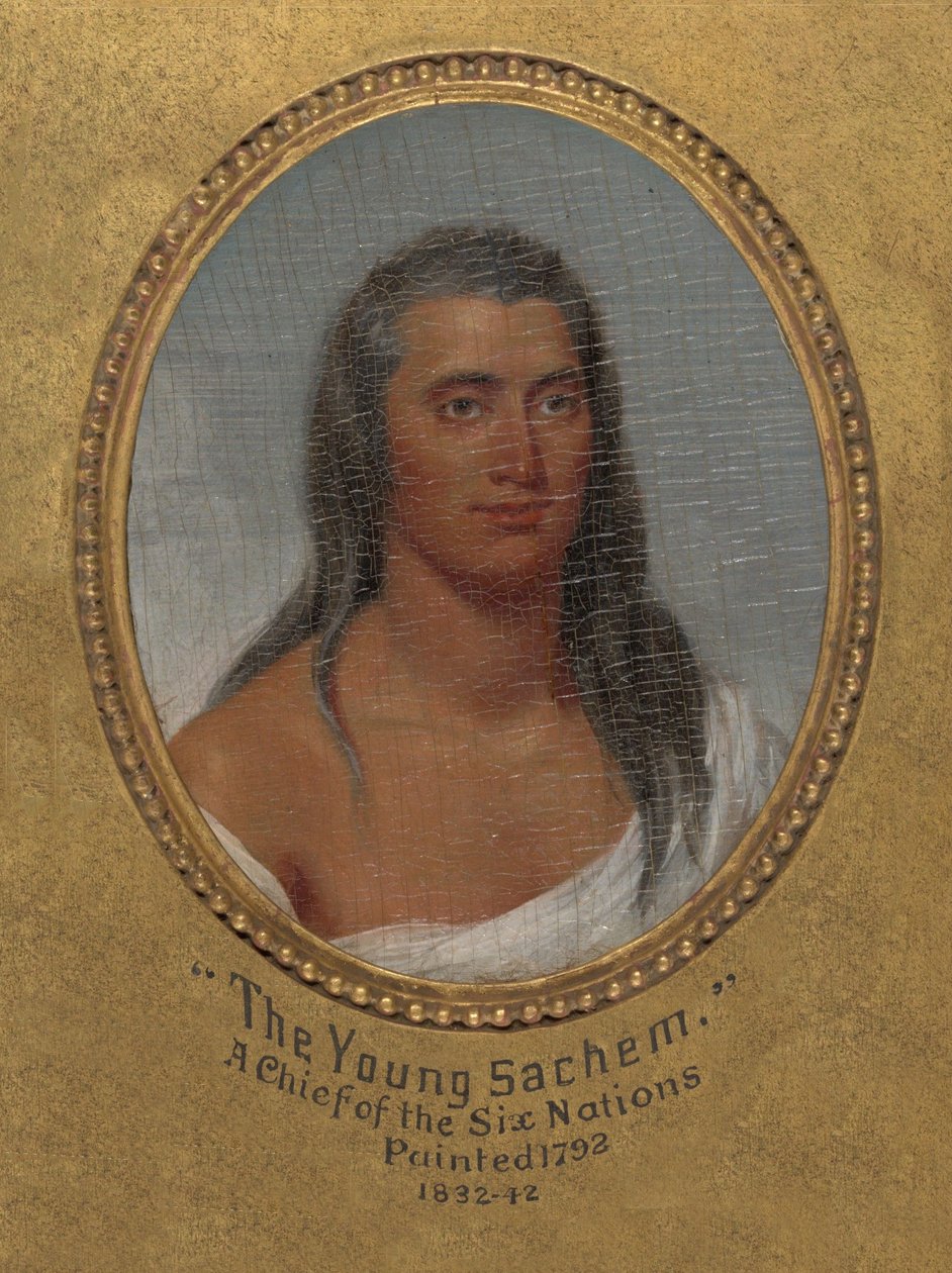 Der junge Sachem, ein Häuptling der Sechs Nationen autorstwa John Trumbull