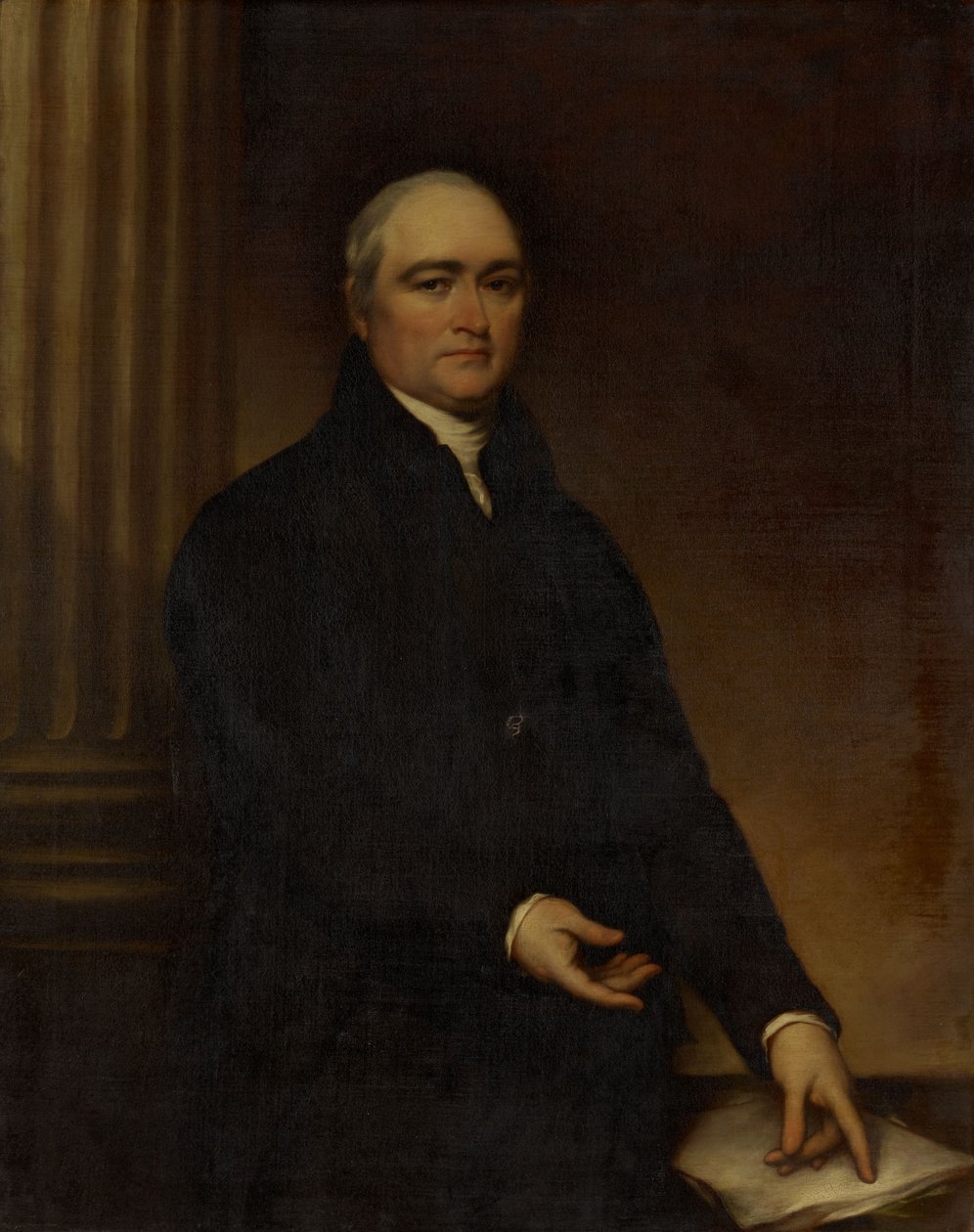 Timothy Dwight (1752–1817), licencjat w 1769 r., magisterium w 1772 r. autorstwa John Trumbull