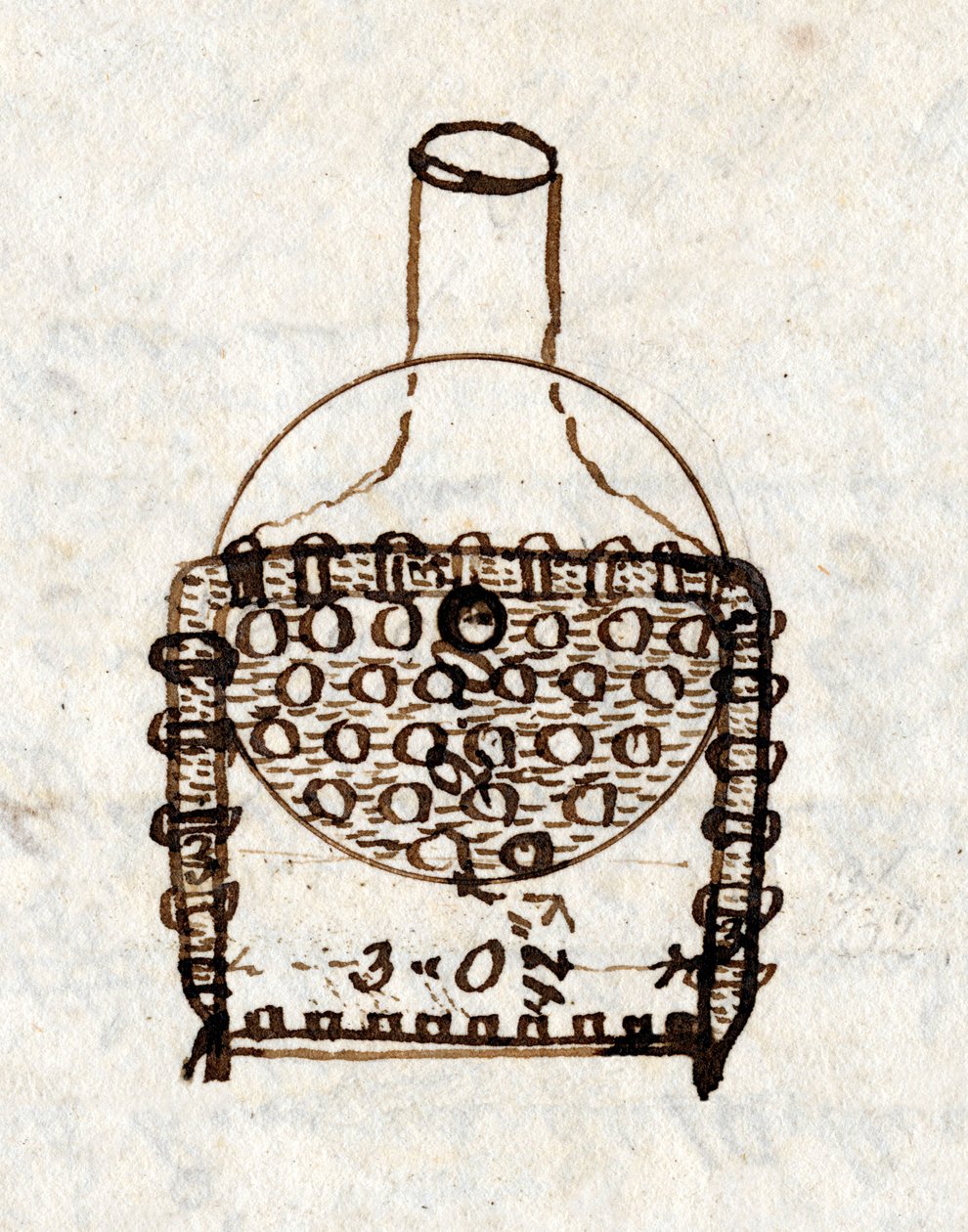 Fragment „Rakiety”, widok od końca, z notatnika Rastricka autorstwa John Urpeth Rastrick