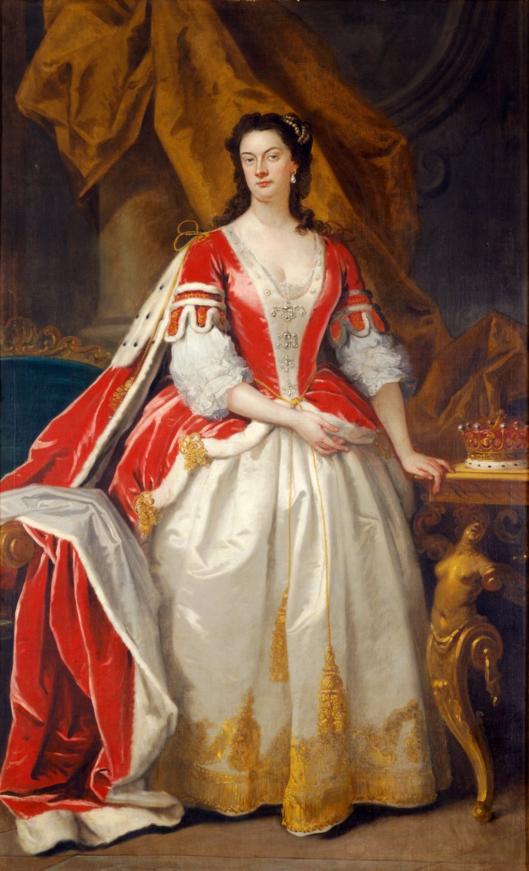 Elżbieta, hrabina Northampton (olej na płótnie) autorstwa John Vanderbank