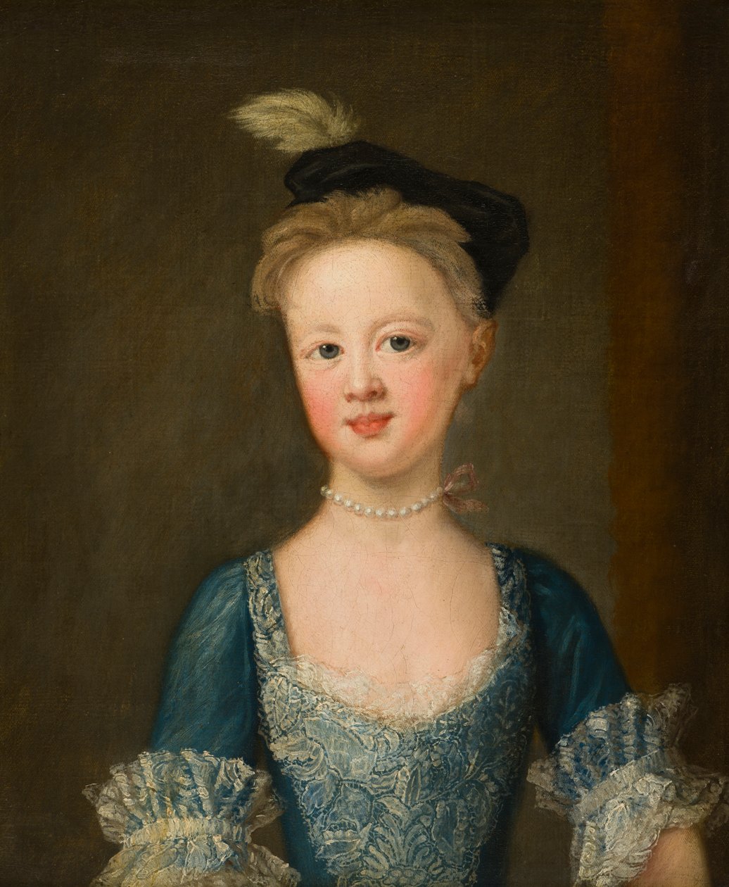 Portret panny Diany Bridgeman (1726-1764) w młodym wieku, ok. 1730-39 (olej na płótnie) autorstwa John Vanderbank