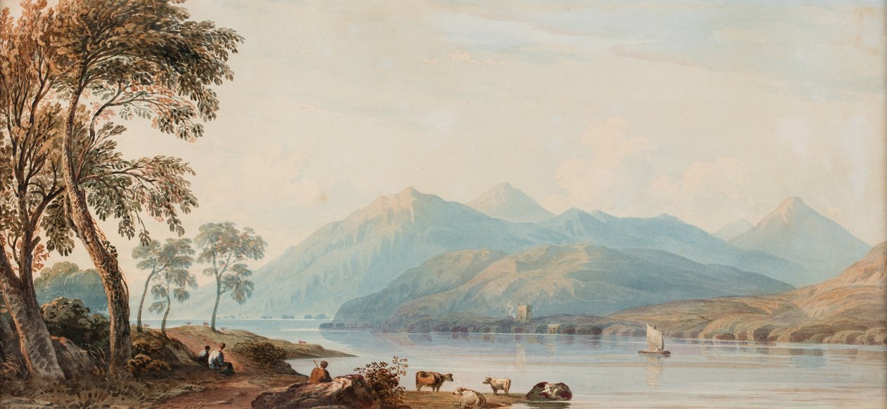 Glengary Loch, data nieznana (akwarela na papierze) autorstwa John Varley