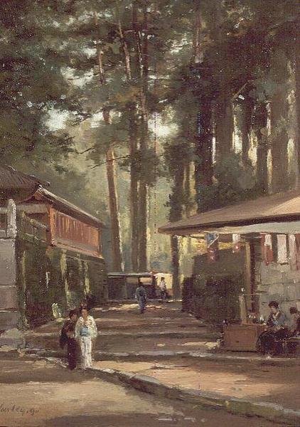 Japońska scena uliczna autorstwa John Varley