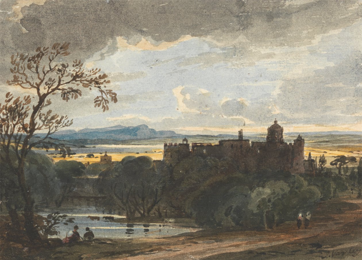 Pałac Linlithgowów autorstwa John Varley