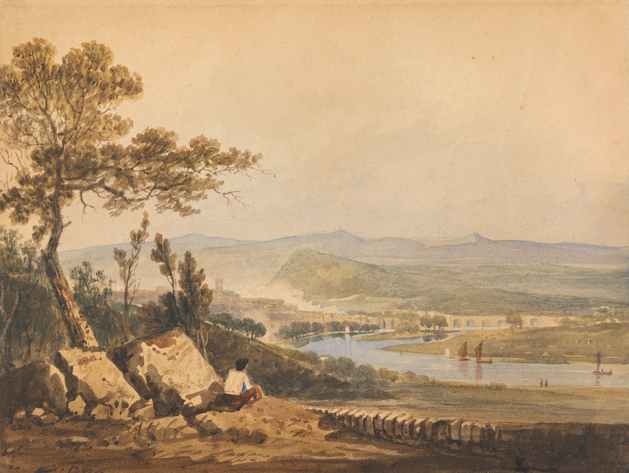 Ludlow, Shropshire autorstwa John Varley