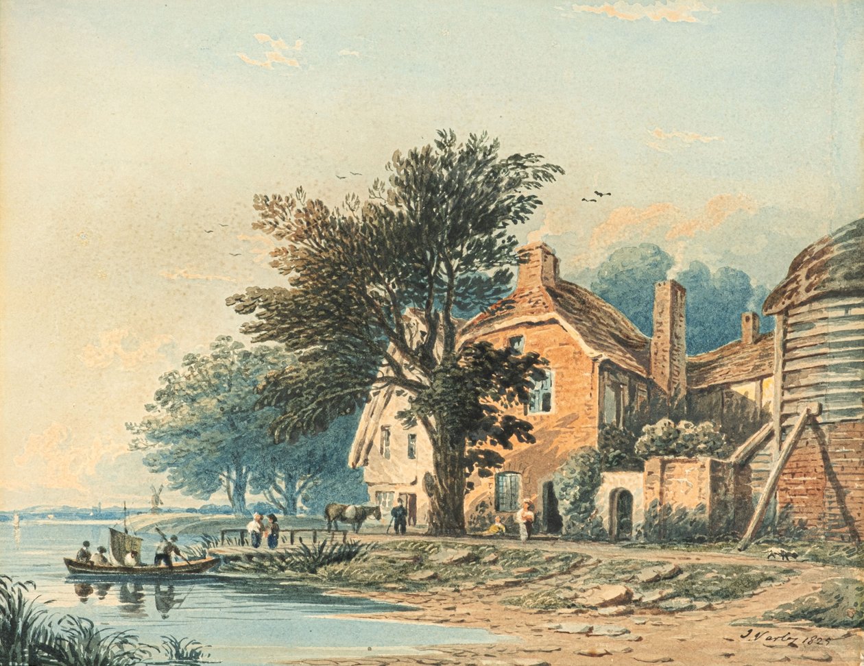 Sceneria z Millbank autorstwa John Varley