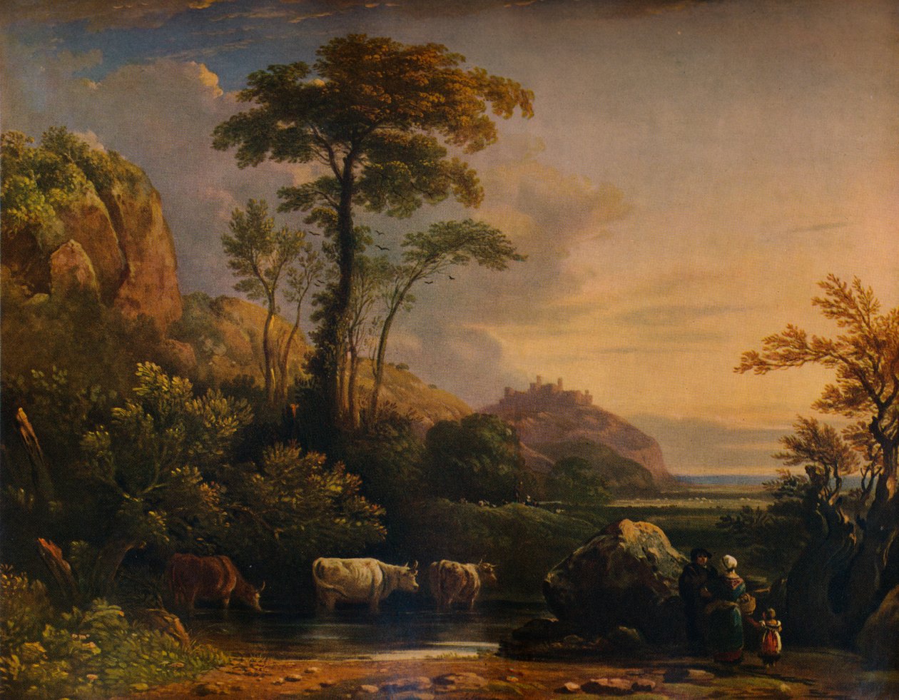 Zamek Harlech”, 1832, 1938 autorstwa John Varley I