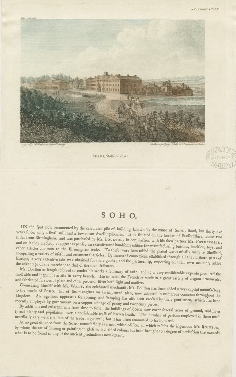Manufaktura Soho: grawerowanie kolorowe, bd [ok. 1798] autorstwa John Walker