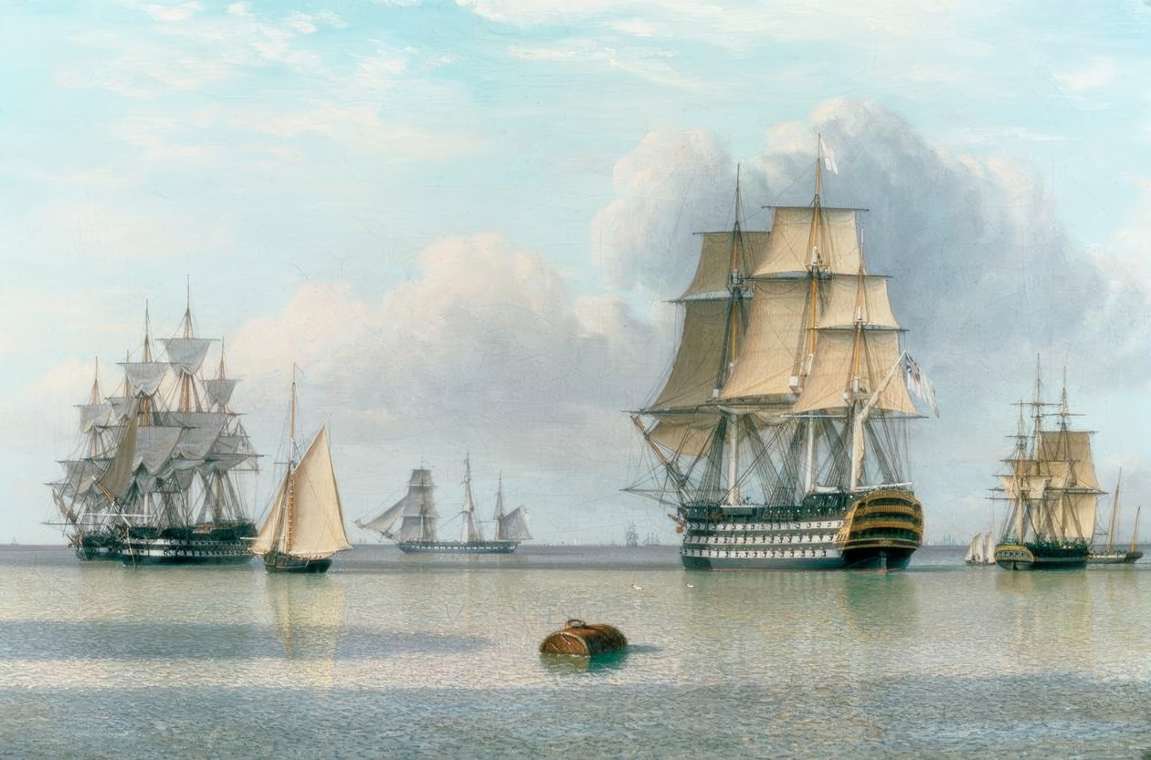 H.M.S.Britannia / Klejnot. v. Ward of Hull autorstwa John Ward of Hull
