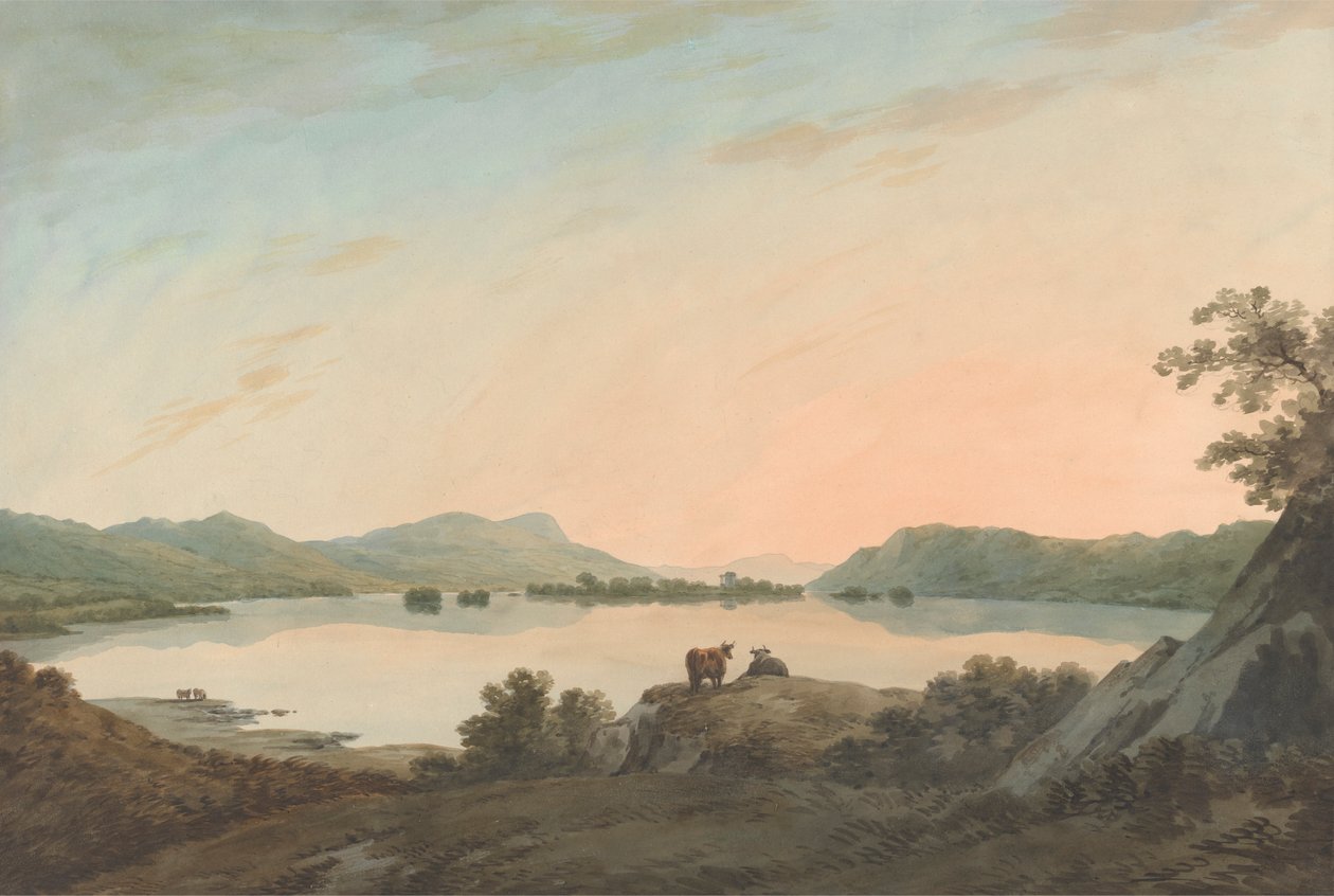 Jezioro Windermere z Calgarth z Belle Isle autorstwa John Warwick Smith