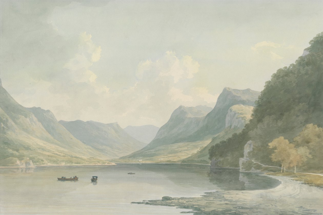 Ullswater, Patrząc w kierunku Patterdale autorstwa John Warwick Smith