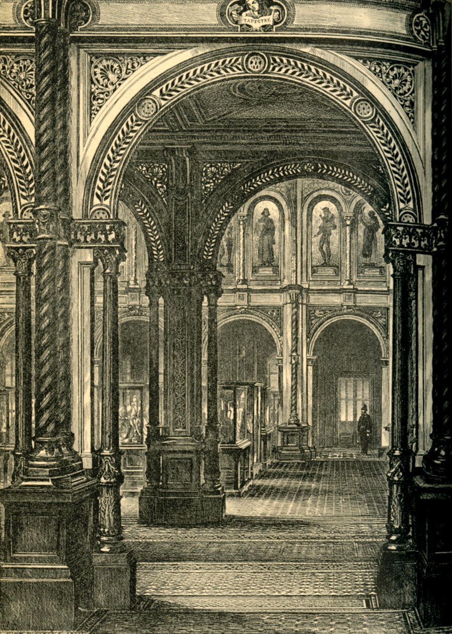 Centralny lub pożyczkowy sąd, South Kensington Museum, ok. 1860, 1881. autorstwa John Watkins