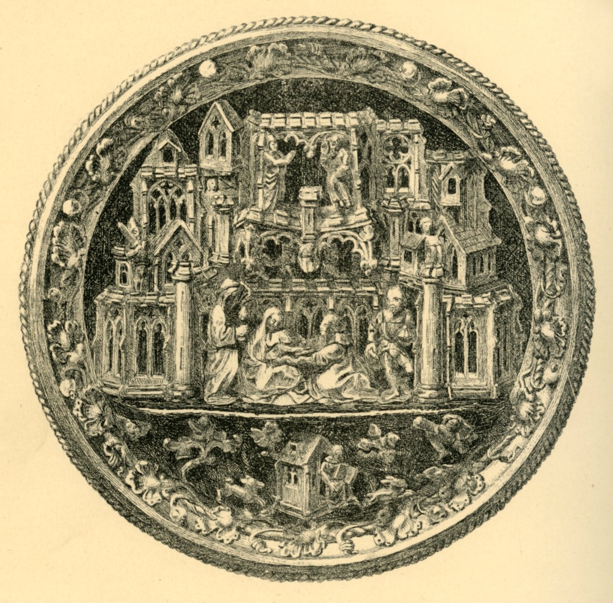 Srebro Pozłacany Morse, połowa XV w., 1881 r. autorstwa John Watkins