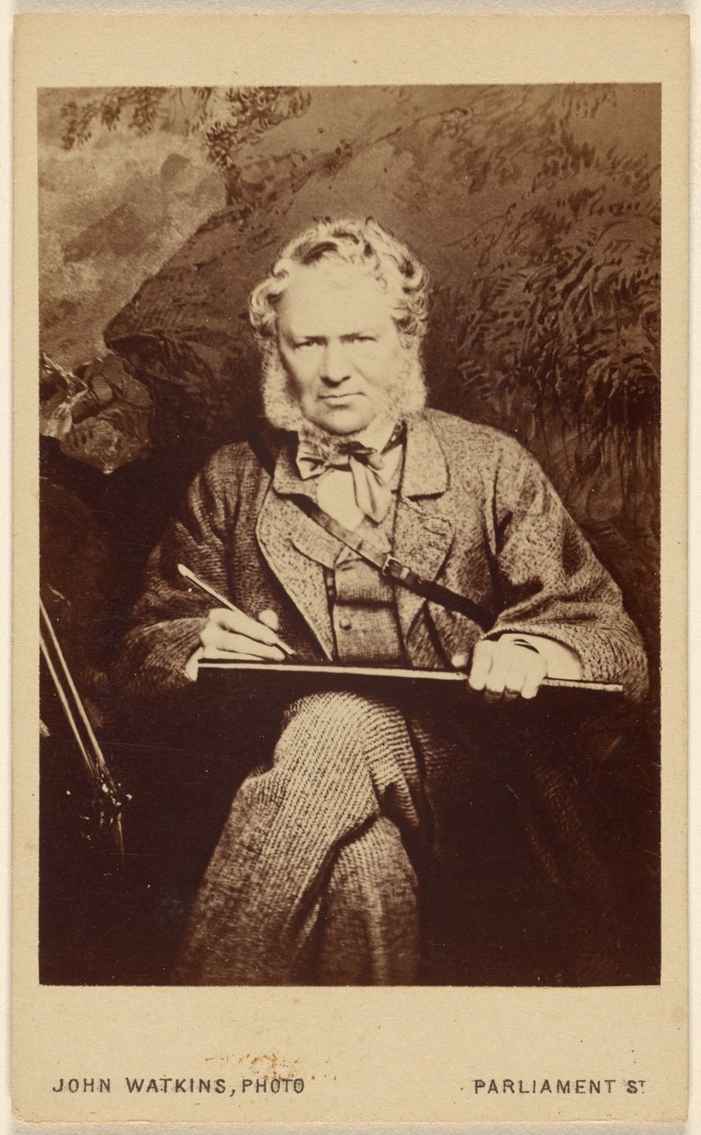 Sir E[dwin Henry] Landseer [angielski malarz zwierząt, 1802 - 1873] autorstwa John Watkins