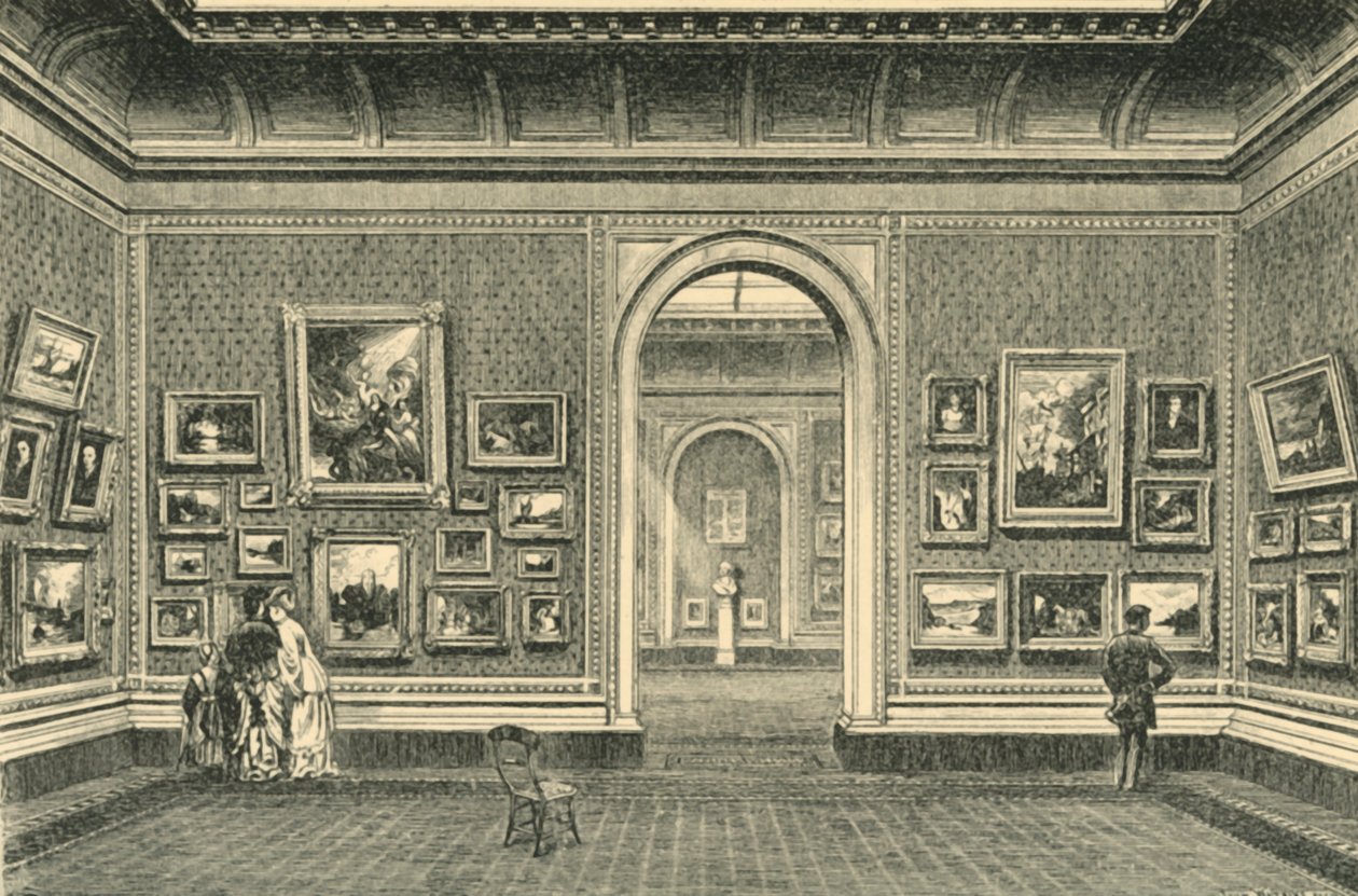 Sheepshanks Gallery, South Kensington Museum, ok. 1860, 1881. autorstwa John Watkins