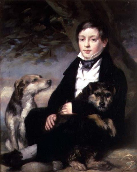 Portret mistrza Rainesa z Wheldrake Manor, York (olej na płótnie) autorstwa John Watson Gordon