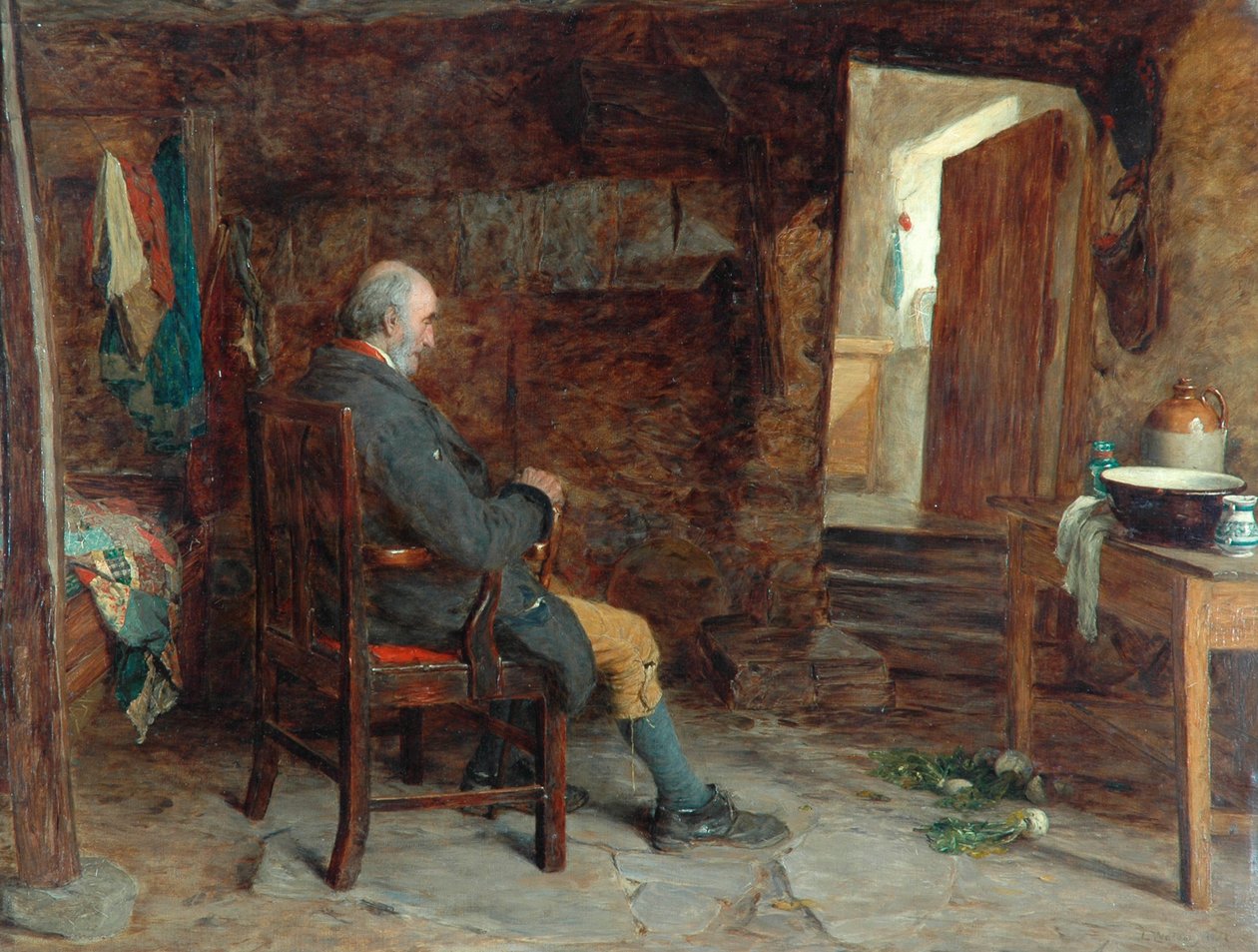 Wdowiec, 1873 autorstwa John Watson Nicol