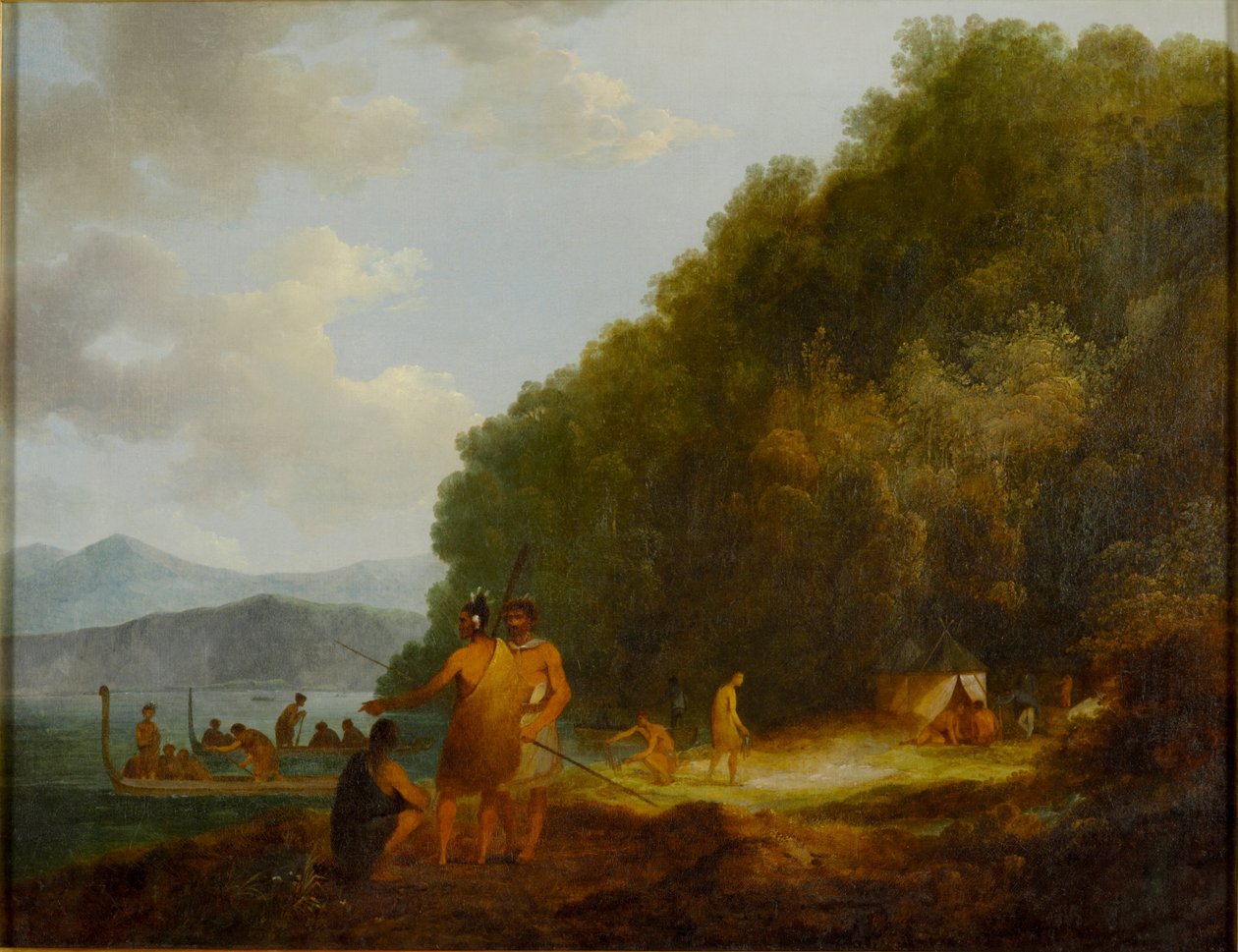 Ship Cove, Queen Charlotte Sound autorstwa John Webber