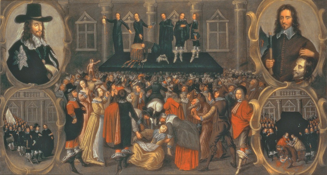 Reprezentacja naocznego świadka egzekucji króla Karola I w 1649 r. (olej na płótnie) (szczegóły w 617397) autorstwa John Weesop