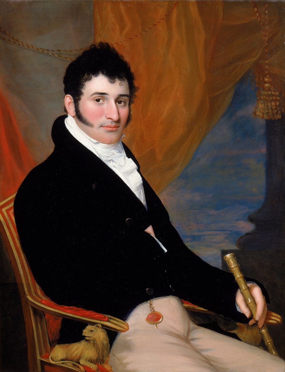 Portret Salomona Izaaka, ok. 1813 autorstwa John Wesley Jarvis