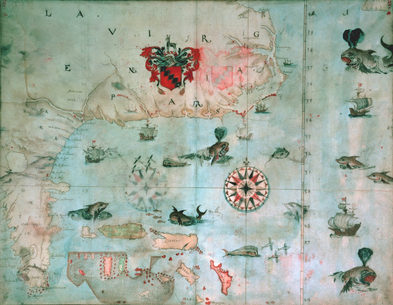 Zatoka Chesapeake, Floryda, ok. 1585-1603 autorstwa John White