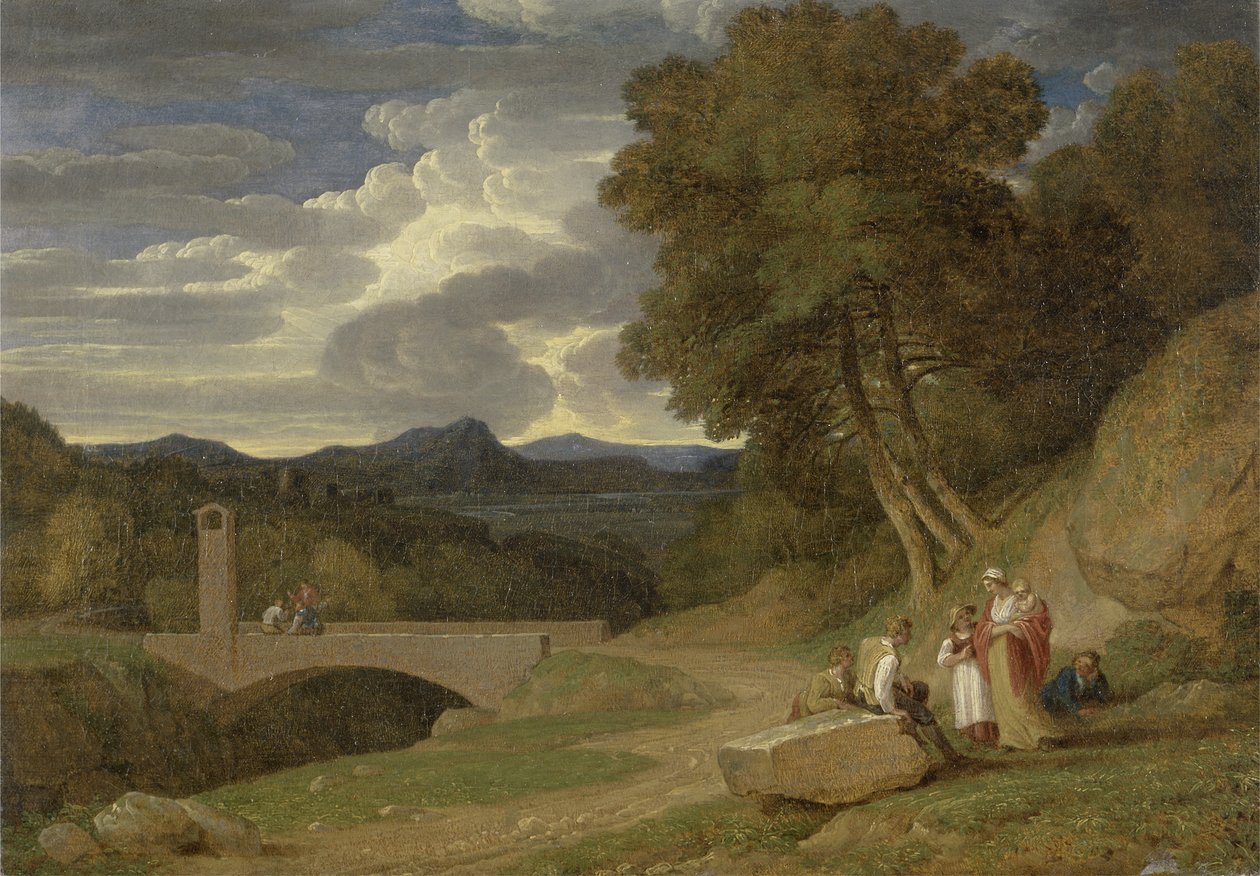 Pejzaż włoski (olej na płótnie) autorstwa John White Abbott
