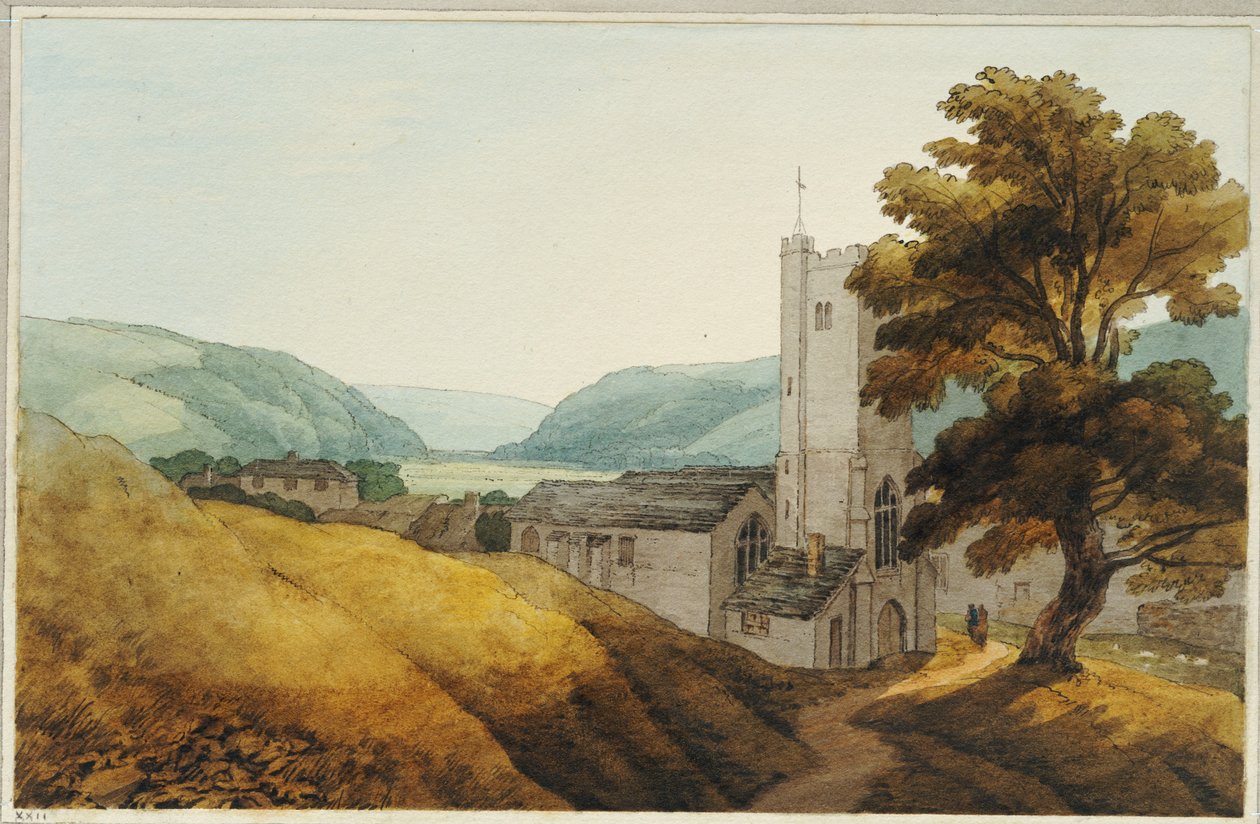 Z cmentarza w Dulverton, Somerset, 1800 autorstwa John White Abbott