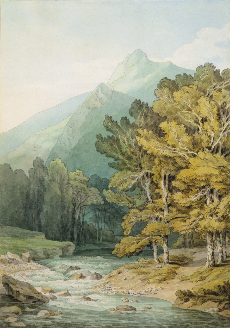 Na Dart w Holne Chase (wc na papierze) autorstwa John White Abbott