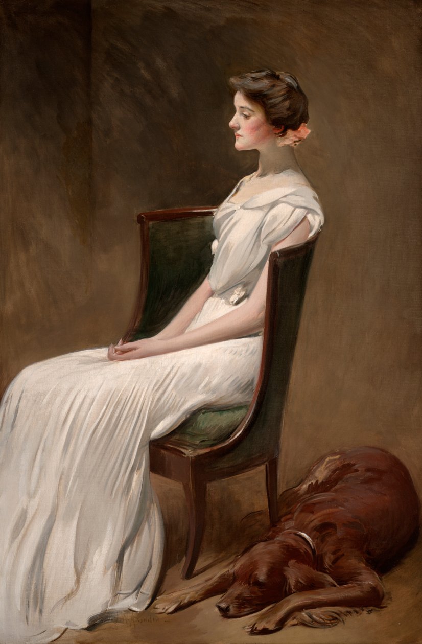 Panna Dorothy Quincy Roosevelt (późniejsza pani Langdon Geer) autorstwa John White Alexander