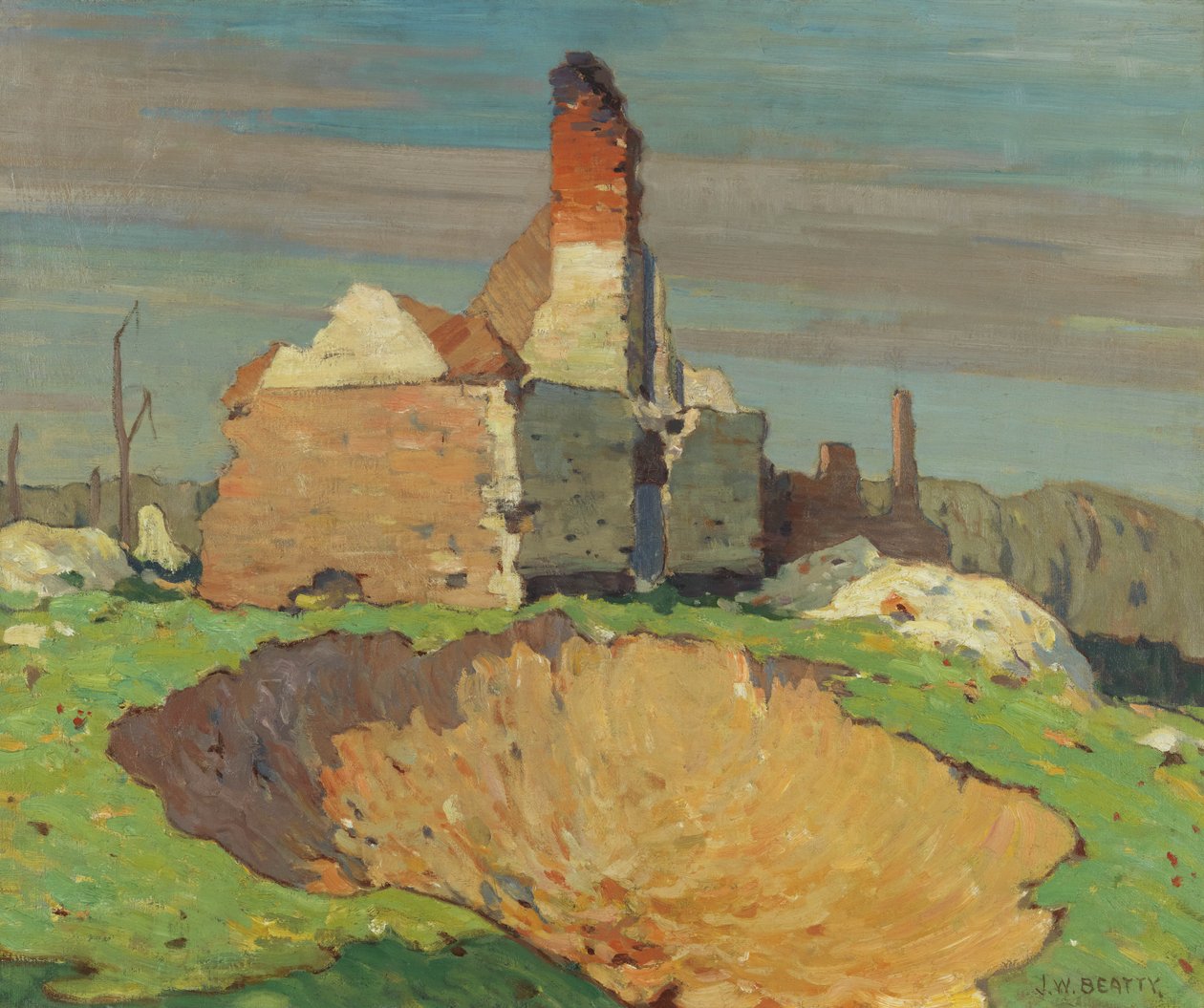 Otwór na muszlę, 1914-19 autorstwa John William Beatty