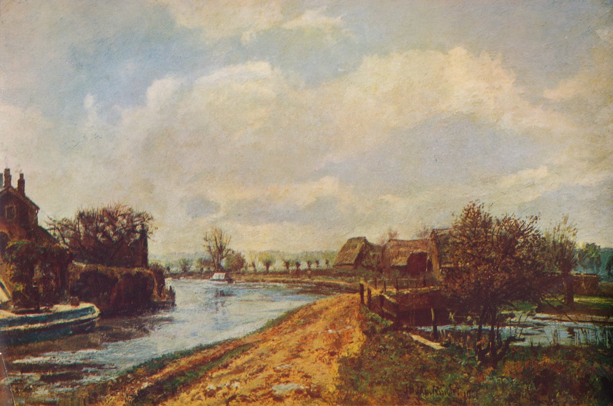 Kanał w Rickmansworth, 1908 1935 autorstwa John William Buxton Knight