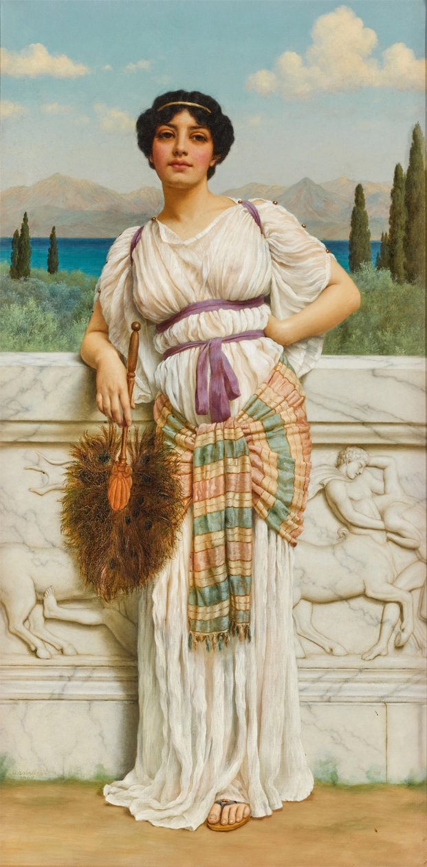 Grecka piękność autorstwa John William Godward