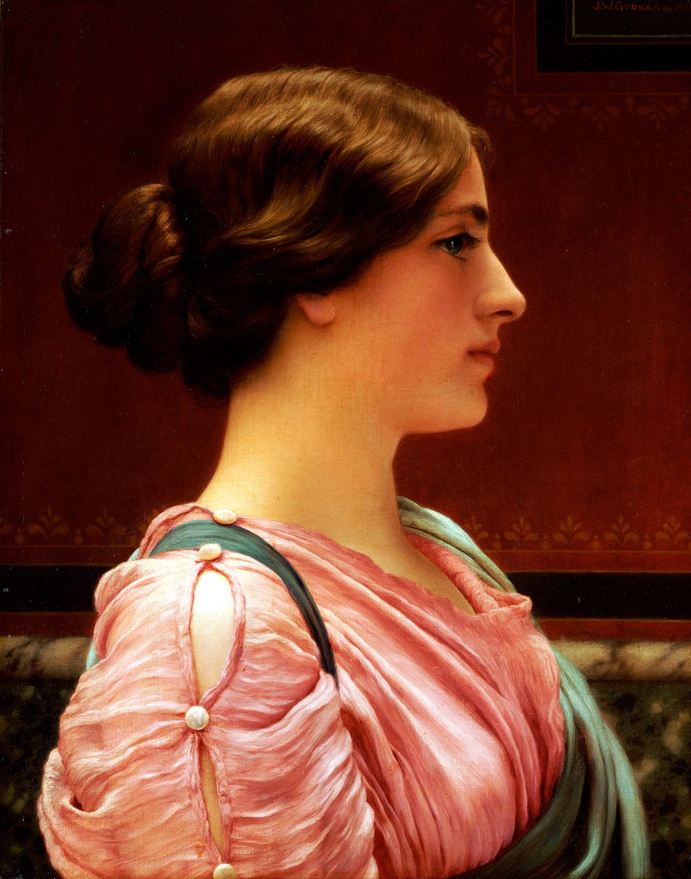 Kleonika, 1913 autorstwa John William Godward