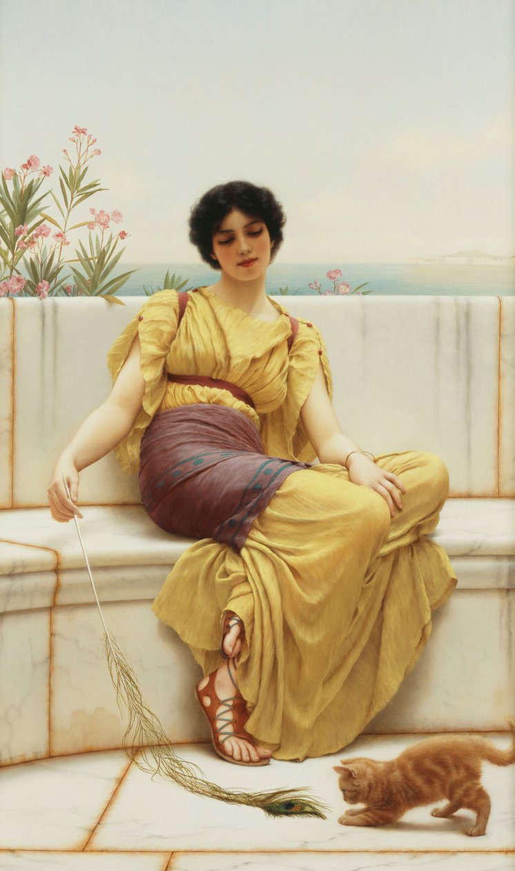 Bezczynność, 1900 autorstwa John William Godward