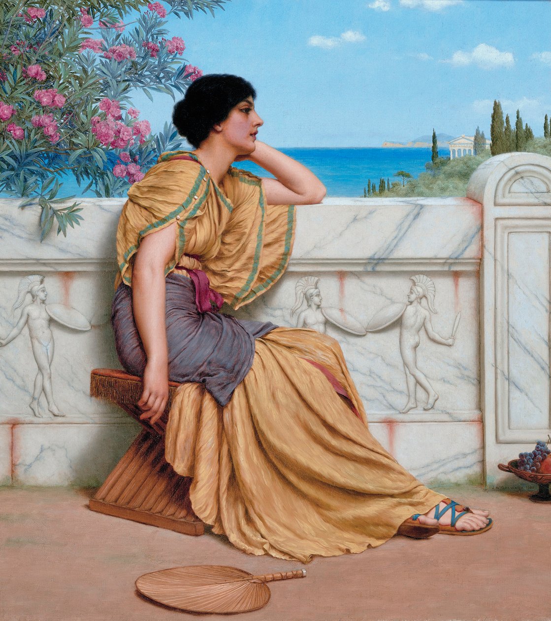 Czas wolny, autor: John William Godward autorstwa John William Godward