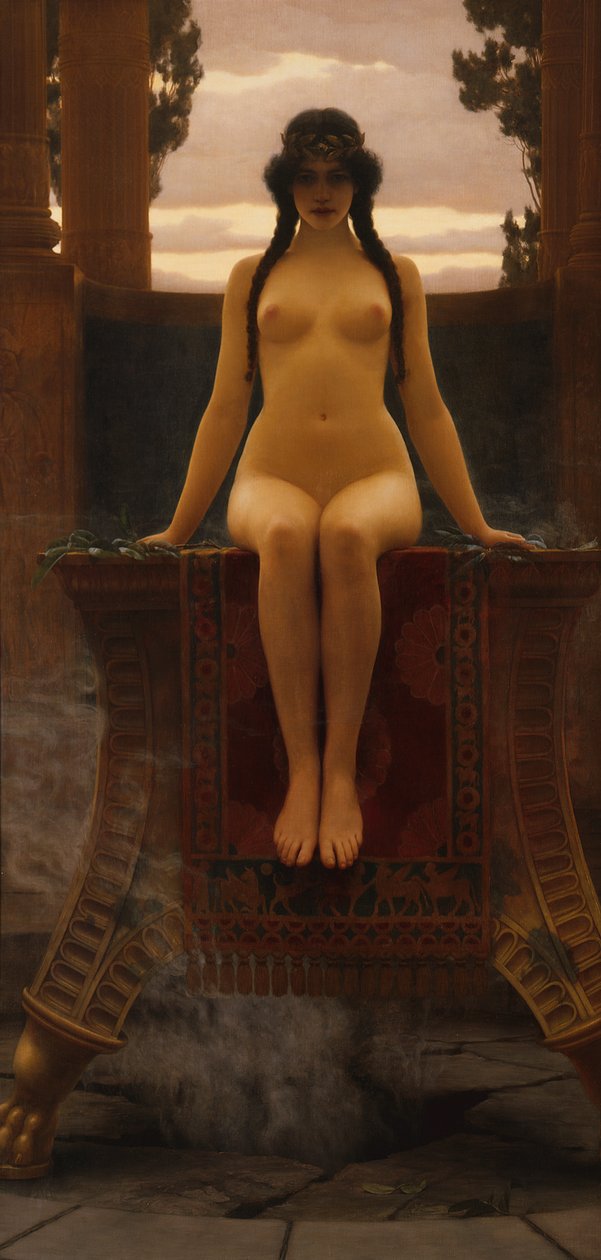 Wyrocznia delficka autorstwa John William Godward